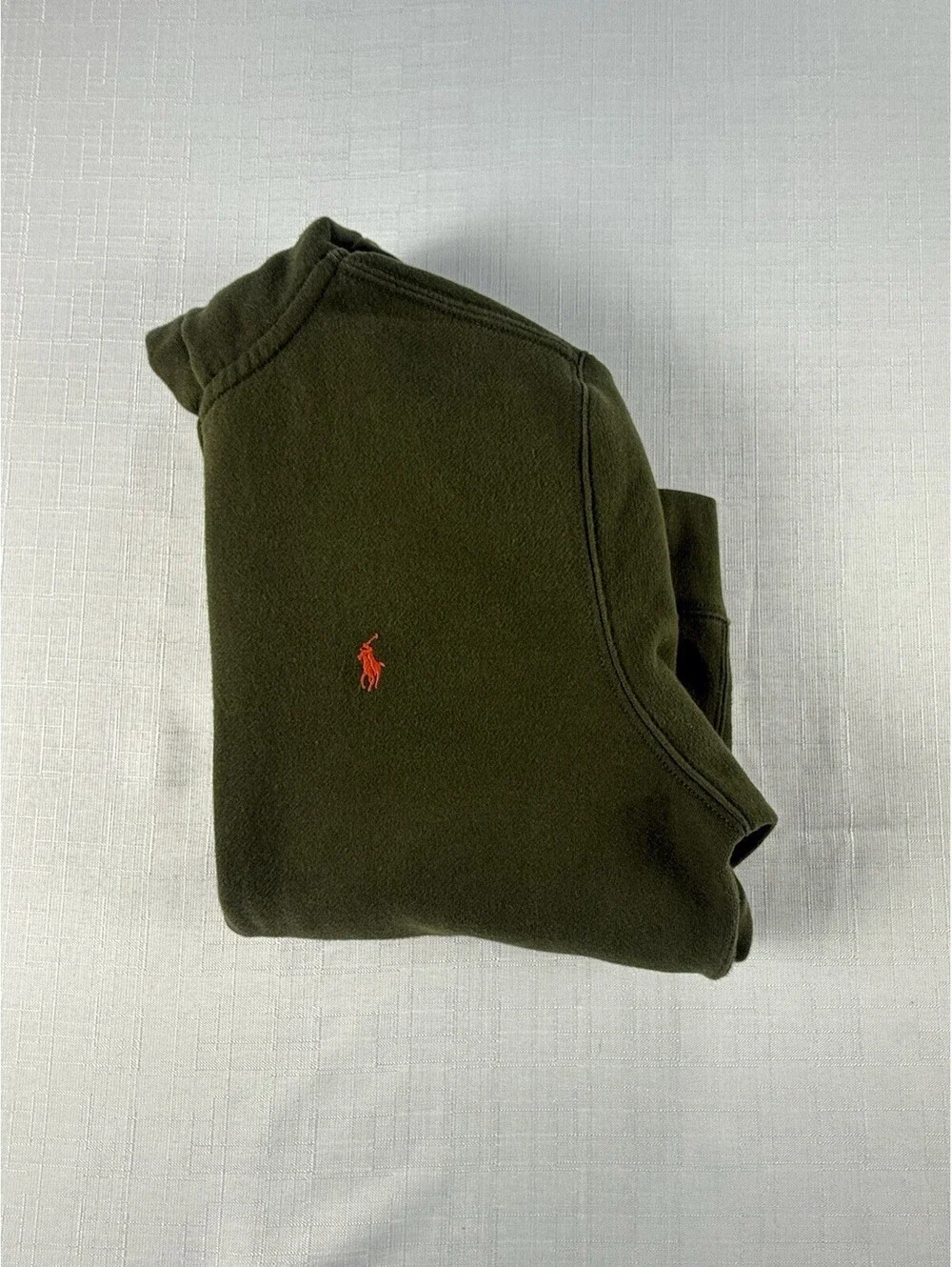 Polo Ralph Lauren Boys L 14-16 Olive Full Zip Hoodie